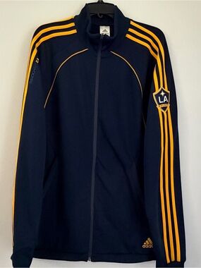 Vintage Adidas La Galaxy Football Jacket Soccer Beckham 23 Mens Size L